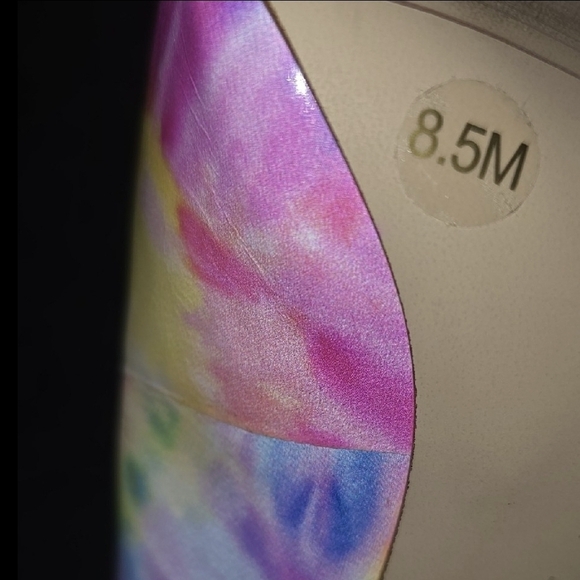 Gianni Bini Pink and Yellow Heels Vibrant Stiletto Pumps - Picture 2 of 5